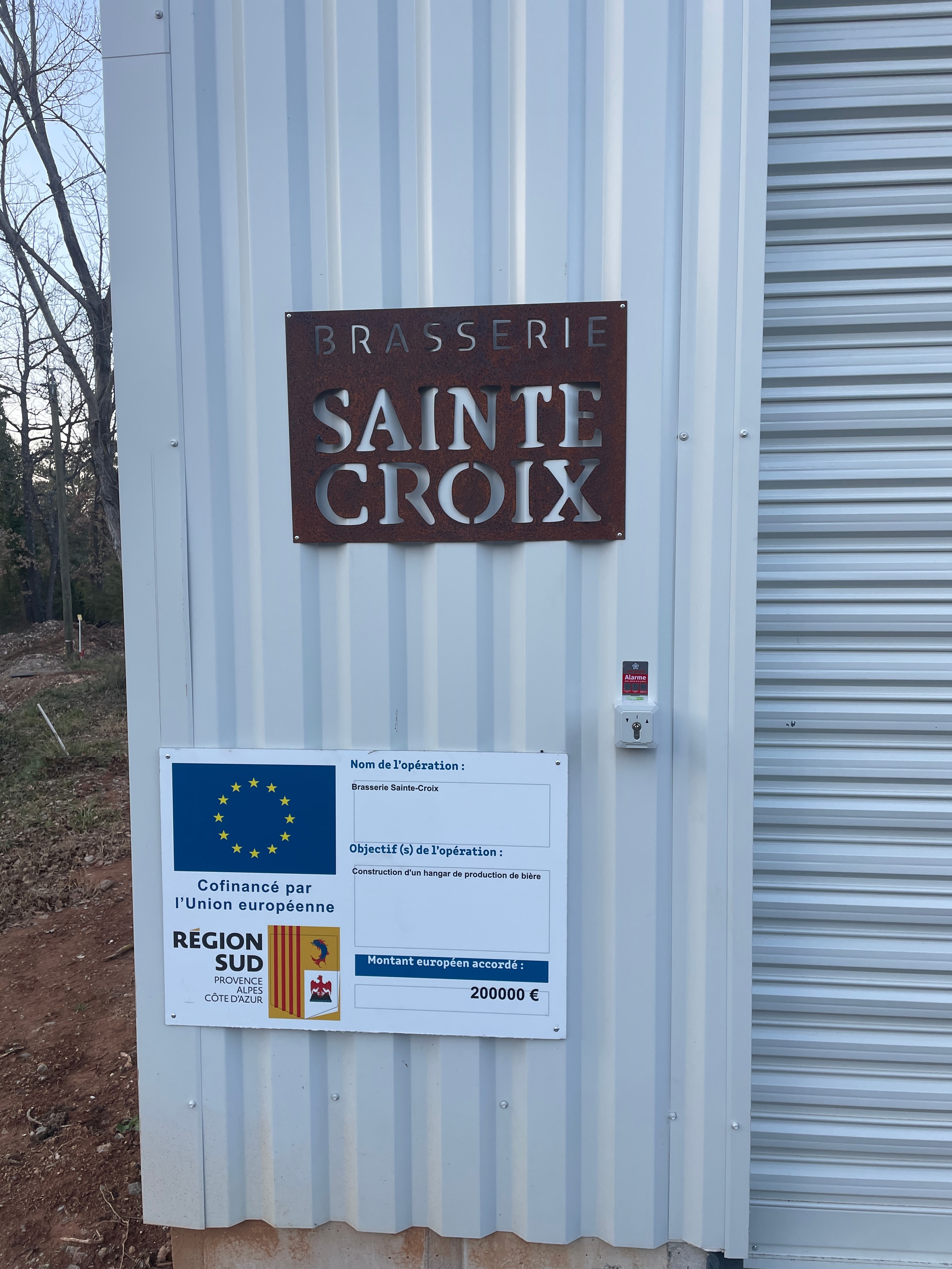 Brasserie Sainte-Croix signage